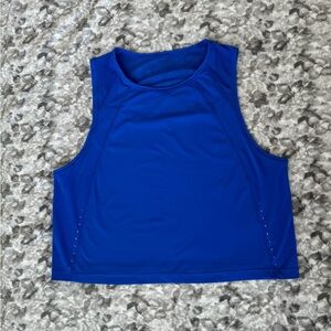 Sculpt tank blazer blue race tank. So pretty cute cut out in the back.